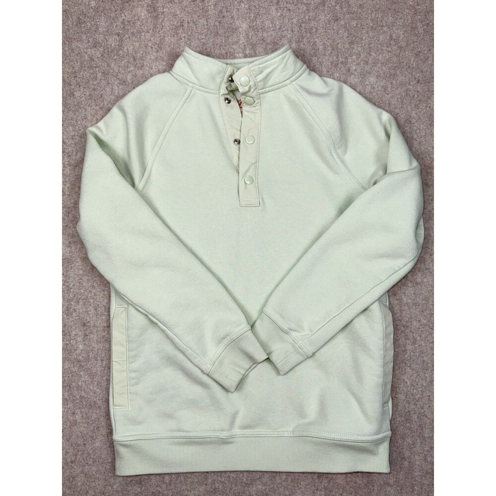 Cat & Jack Girls Size XL (16) Mint Green 1/4 Snap Sweatshirt